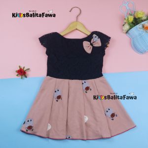 Dress Adiva Uk Bayi - 4 Tahun/ Dres Brukat Kensi Baby Perempuan Gaun Pesta Balita Baju Kids Import Kios Balita Fawa