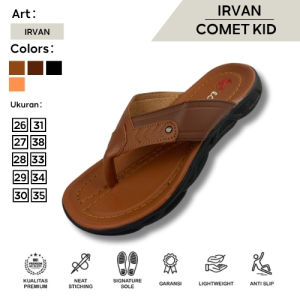 Sandal Comel Anak Pria Kulit PU Desain Gaya Korea - Nyaman & Ringan