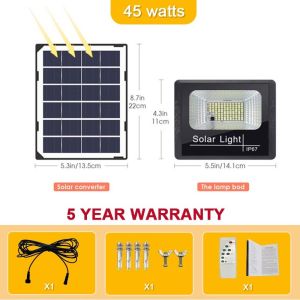 【Minimum clearance price 】【Hot Sale 】ROYVAN Solar Light 50W/100W/400W Outdoor lighting lampu High bright LED solar spotlight Flood Light IP67 Waterproof Solar Pendant Light with Remote Control