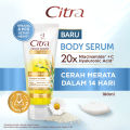 Citra Natural Booster Body Serum Complete Glow with 20X Niacinamide + Vitamin C & 20X Hyaluronic Acid 180 ML. 