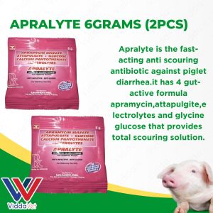 Apralyte Powder 6 grams for animals 2PCS Apralyte Powder 6 grams Apralyte powder apralyte for pigs apralyte anti scour