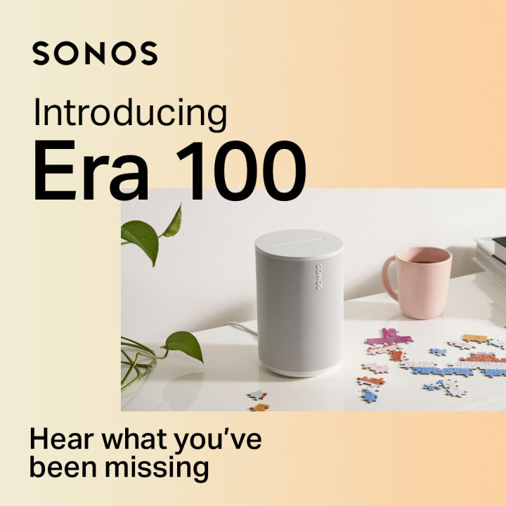 Sonos Era 100 Voice-Controlled Wireless Smart Speaker with