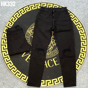 Quần jean nam rách gối form chuẩn body chất bò vải dày co giãn thoáng mát mẫu mới Hót Trend LinhCon Shop