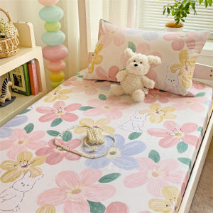 Dansunreve bông hoa fittedsheet với cao su 800tc duy nhất/Nữ Hoàng/Vua bedsheeet Chất lượng cao siêu mềm ký túc xá tấm ga trải giường bọc nệm