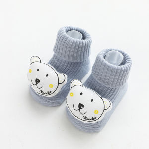 1 Pair New Baby Cartoon Socks Cute Cotton 3D Cartoon Socks Doll Socks 3D Animal Designs Girls and Boys Baby Socks for 0-12 Months