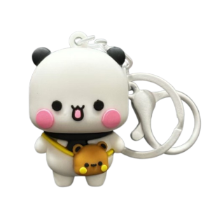 CUTE CLIP Animal Bubu Dudu Panda Bear Keyring Kawaii Sweet Panda Yier Pendant Kawaii Cartoon Cute Cartoon Bubu Dudu Key Chain