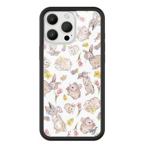 Wildflower Bunnies in Bonnets iPhone Case for iPhone 17 16 15 | Limited Edition Cute Aesthetic Phone Cover | Original US Brand