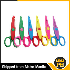 6pcs/set Design Craft Scissors Cutting Patterns Designs Paper Edges Scissors DIY Child Safe Scissors