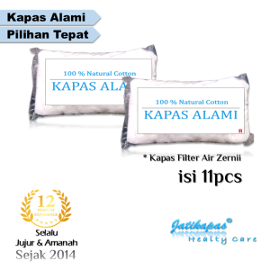 Kapas Filter Air Zernii isi 11pcs Kapas Alami Kapas Saringan Air Kotor