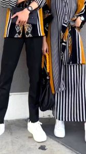 LASKMI ONE SET CANARI - SETELAN BAJU TENUN - KEMEJA TENUN