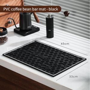 BINCOO Coffee Bar Mat Tamper Mat PVC Non-slip Accessories Mat Coffee Bar Mat Italian Utensils