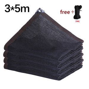 90% UV-resistant Heat-resistant Shade Net Pergola Canopy Awning Privacy Screen Window Cover Protection Shelter For Gazebo Terrace Garden Outdoor Greenhouse Flower Barn Kennel Fence Black Shade Cloth Net PE Plant Brown