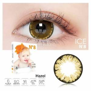 Paket Softlens Normal X2 ICE No.8 N8 Diameter 16mm BIG EYES + Cairan Soflens ICE 60ml