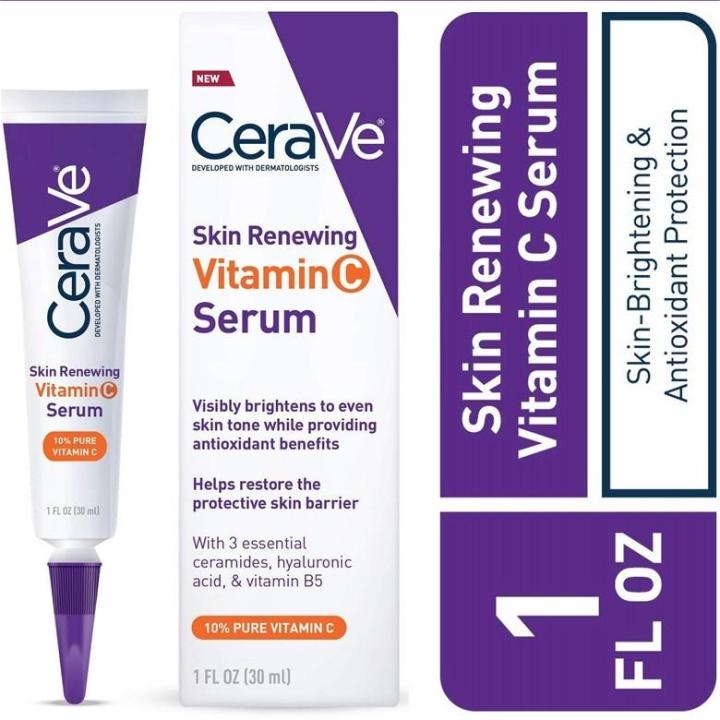 CeraVe Vitamin C Serum Skin Renewing 30ML For Face Whitening