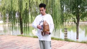 LZD  New Cowhide Leather Single-Shoulder Bag Mens Leather Backpack Casual Travel Bag Simple All-Match Computer Bag