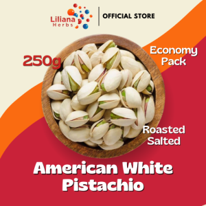 【American Pistachio】250gram Roasted Pistachio Nuts(ECONOMY PACK) Salted 美国盐烤开心果 Kacang Cerdik
