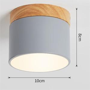 Nordic Pendant Light Macaron TrI-Color Hanging Light Cylindrical Log Downlight for Dining Room Study Bedroom Simple Lighting