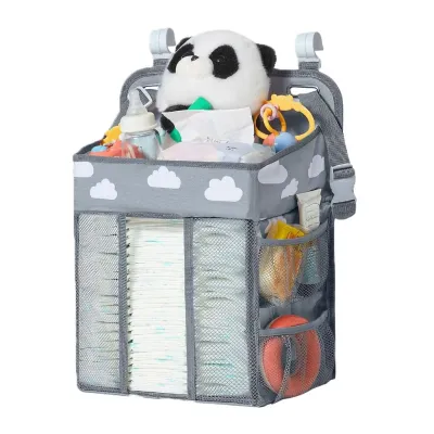 [SG] Baby Cot Hanging Organizer Storage Bag/ Baby Diaper Storage Bag/ Baby Crib Organizer/ Wall Nursery Organizer