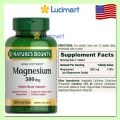 Viên uống Magnesium 500mg Nature’s Bounty [USA hàng Mỹ]. 