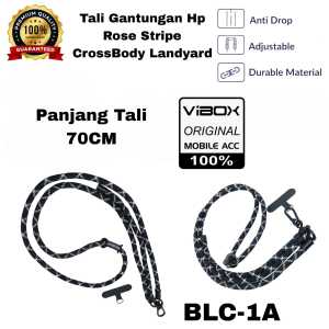 1 Pcs Tali Gantungan Hp LC-101 Rose Stripe CrossBody Lanyard Premium Universal Fashion Phone