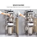 F&F: Cala Kitchen rack stainless steel/dish rack/pan rack/pot rack/rak dapur/rak barang dapur. 
