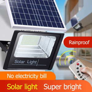 100W/200W/500W Solar Light Waterproof Spotlight Solar Cell Light Led Lampu taman Solar Lamp Floodlight Outdoor Lighting street lights Daylight Lampu Led Solar Panel Surya Garansi 5 tahun