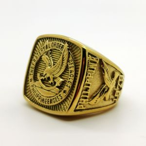 Stainless Steel Philippine Eagles Ring for Kuya Size 6-14