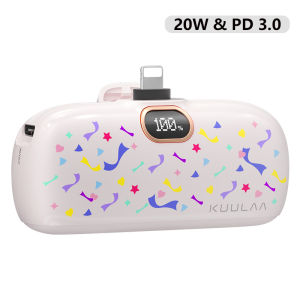 【Quà tặng Giáng sinh】KUULAA 20W 5000mAh Mini Fast Charging Portable Power Bank 18W Type C Small Powerbank for iPhone 15 Pro Max Fast Charger for iPhone 14 13 12 Pro Max