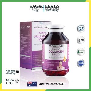 Viên uống collagen thủy phân giúp da móng tóc khỏe đẹp bcalivinghcm Acaci Labs Marine Collagen Beauty Australia