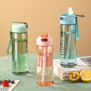 BOTOL MINUM SPORT TAHAN BOCOR WITH SEDOTAN/BOTOL MINUM SPORT SLIM TALI PEGANGAN TY 2039