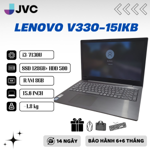 Máy tính xách tay giá rẻ Laptop Lenovo V330-15IKB  Intel Core i3-7130U Ram 8gb SSD128gb+ HDD 500 pin 4-6h