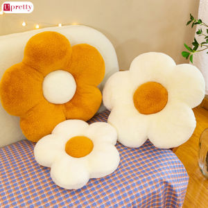 Upretty Flower Sofa Car Backrest Pillow Daisy Flower Shaped Throw Pillow for Teens & Kids Brithday Gifts Cute Waist Support Cushion Sofa Living Room and Bedside Pillow