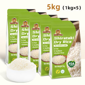 Dried Shirataki Rice 1kg/3kg/5kg Konjac Rice Dry Shirataki Konjac Rice Konjac Keto Low Carb Rice Alternative