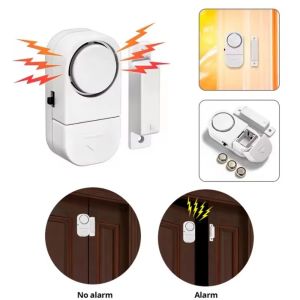 MINIMALUX High Volume Anti-theft Doorbell Alarm Easy Installation Self-adhesive Window Alarm Portable Wireless Burglar Alarm for Home Security