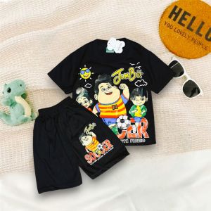 Setelan Baju Harian Anak Bahan Katun Lengan Pendek Ready Usia Anak 1-10 Tahun Model Baru