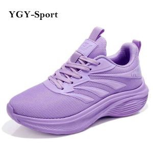 NEW!! YGY รองเท้าผ้าใบผู้หญิง สีม่วง ใส่ออกกำลังกาย ใส่เที่ยว ทรงสวย น้ำหนักเบา ไซส์ 36-41 มีสินค้าพร้อมส่ง