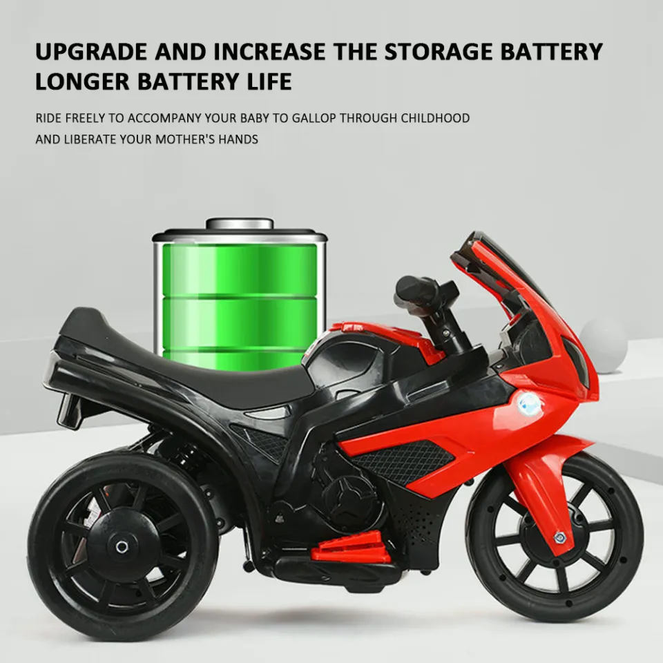 Children's rechargeable outlet motorbike