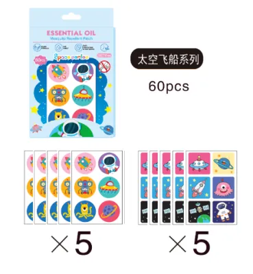 60pcs Mosquito Insect Repellent Patch sticker (random design)