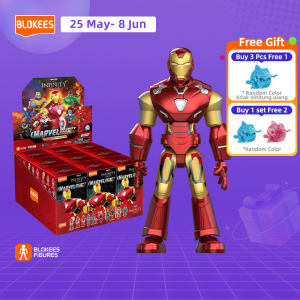 BLOKEES Marvel Infinity Saga Blind Box (1 PCS) IRONMAN CAPTAIN AMERICA BLACK PANTHER HULK LOKI THOR Action Toys Figure Koleksi Mainan