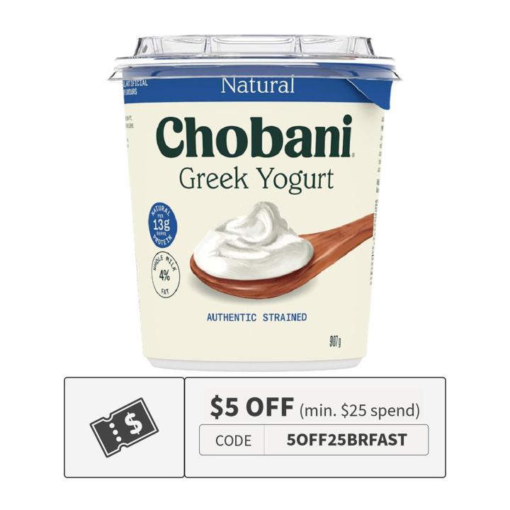 Chobani Greek Yogurt Natural Whole Milk 907G Lazada Singapore