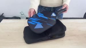 Pickleball Paddle with Fiberglass Face & Honeycomb Core Durable Racket for All Skill Levels