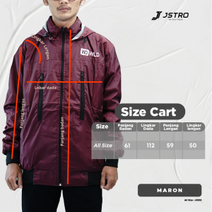 Jstro Jaket Krah Parasit Maroon: Bahan Nyaman & Tahan Lama