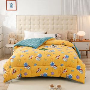 Class A pure cotton washed bean velvet quilt