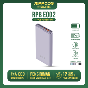 Rippods Fast Charging Portable Power Bank 10000mAh Dual Port 20W PD Quick Charge