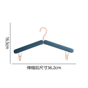 3-Second Foldable Travel Hangers | Anti-Rust Telescoping Clothes Drying Rack for Hotel/Home/Luggage (Portable Garment Organizer Space-Saving Tri-Fold Design)