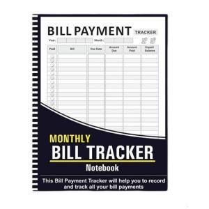 Family Expense Tracking Bill Payment Management Notebook for Household Bill or Cleaning Schedule Checklist Planner Book
