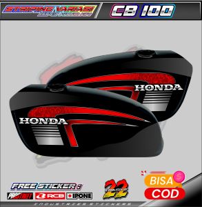 STRIPING VARIASI HONDA CB 100 / STICKER LIST MOTOR HONDA CB 100
