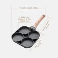 One-Three-Four-hole Omelette Pan Flat-bottomed Non-stick Egg Dumpling Pan Household Egg Burger Omelette Burger Frying Pan. 