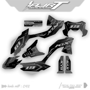 DECAL KAWASAKI KLX BF/G/SE - CUSTOM NAMA NOMOR GRATIS - AJRT.061