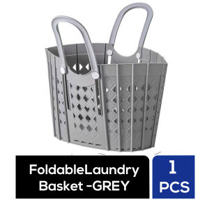 Foldable Laundry Basket with Adjustable Handle | Big Capacity Household Storage Bin Laundry Bag Clothing Space Saving Organizer Organiser